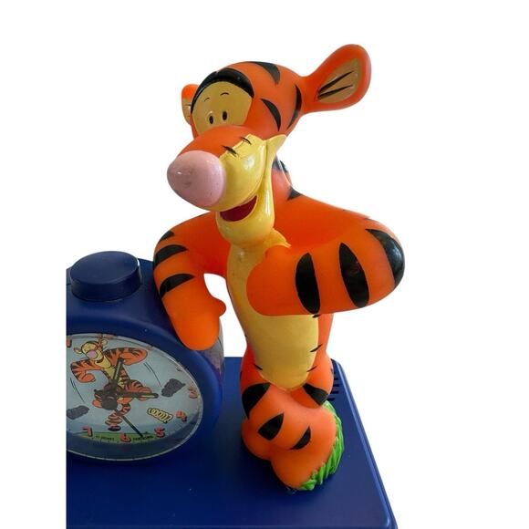 Disney Vintage Fantasma Singing Tigger Kids Alarm Clock Winnie The Pooh Tested - Picture 3 of 7